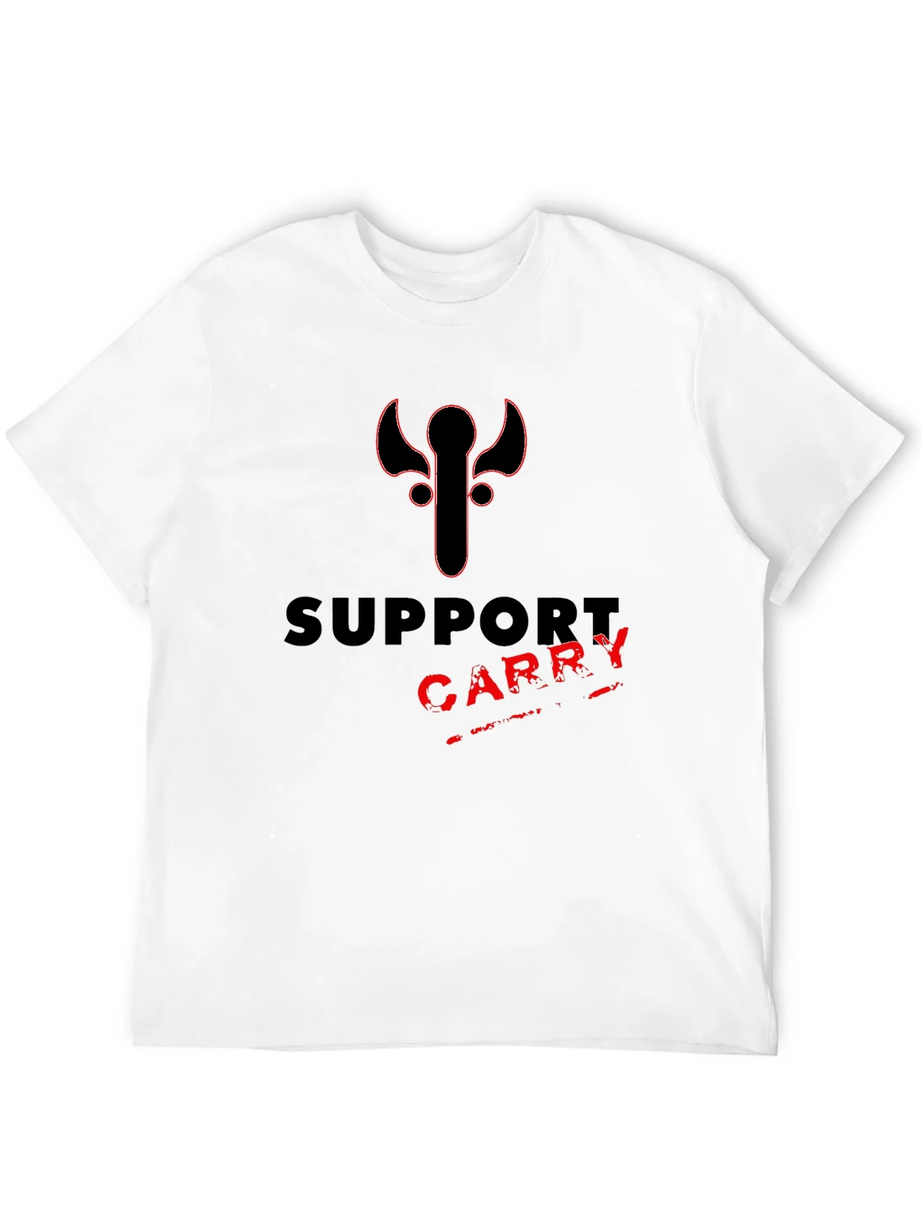 Support Carry Tee - Gamer Style Black T-Shirt