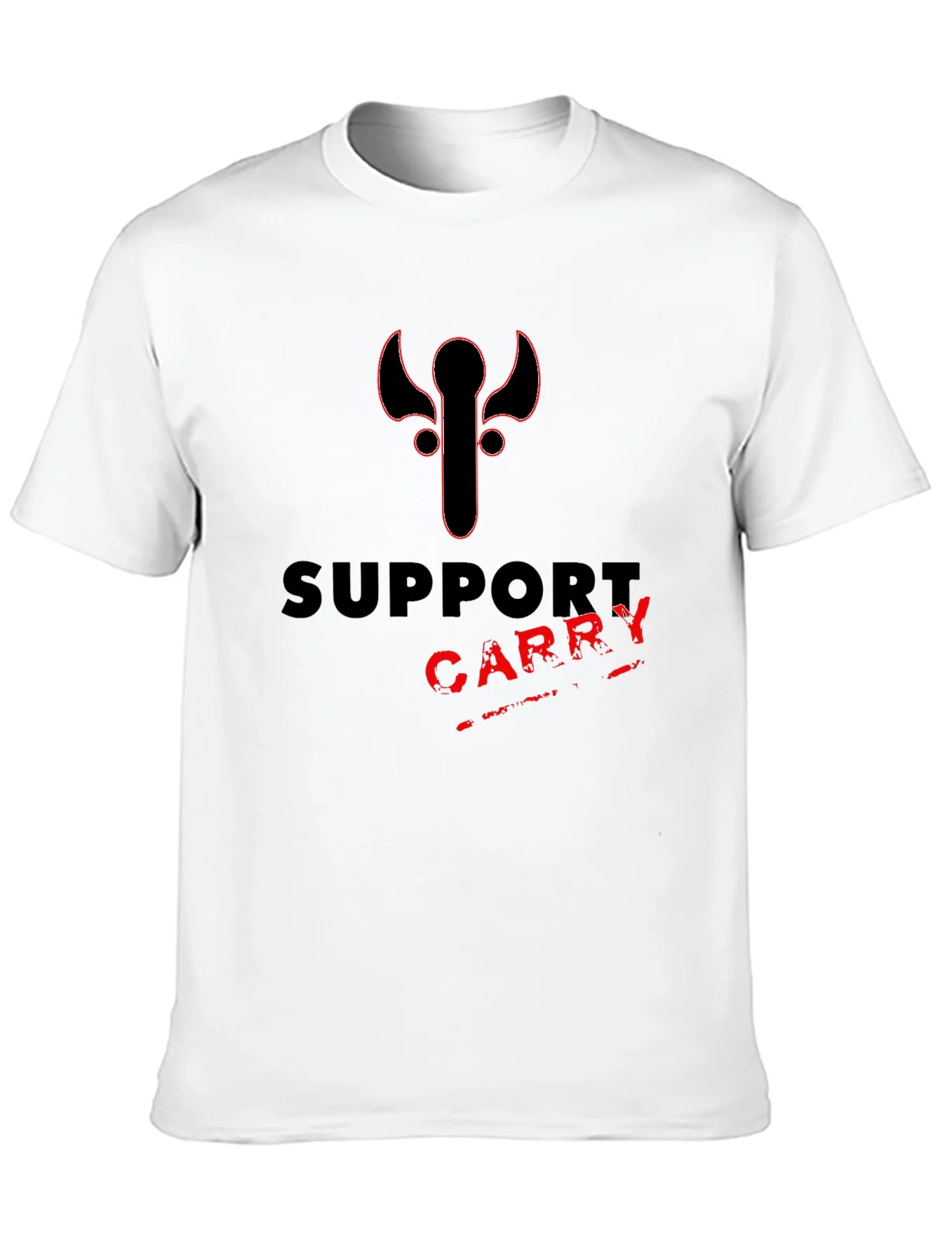 Support Carry Tee - Gamer Style Black T-Shirt