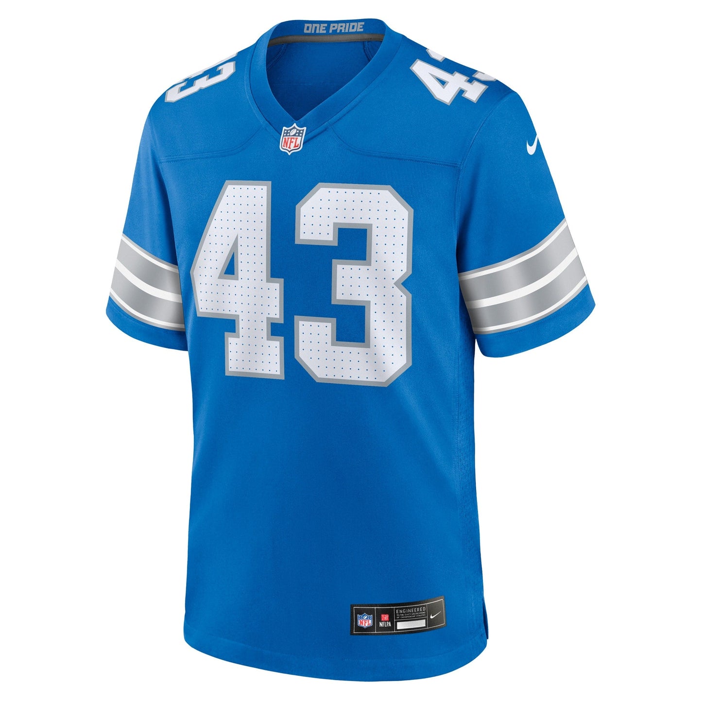 James Turner Detroit Lions  Game Jersey -  Blue