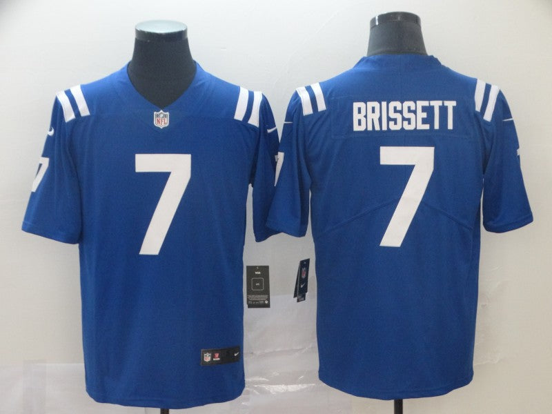 Men's Indianapolis Colts Jacoby Brissett Blue Game Jersey1