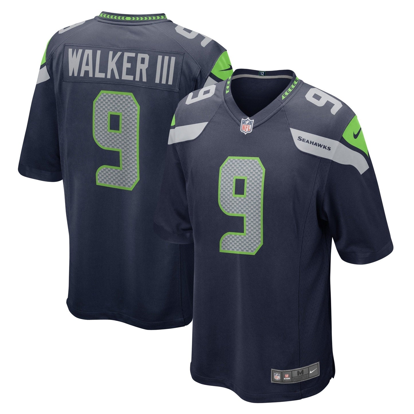 Kenneth Walker III Seattle Seahawks    Game Jersey - Navy