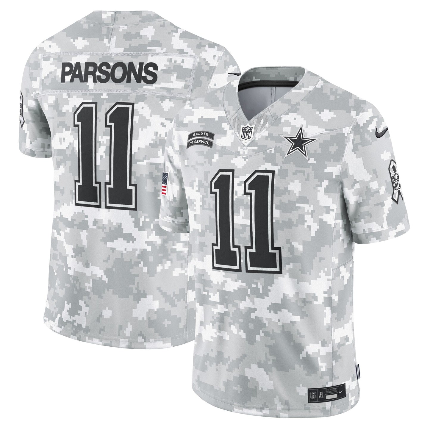 Micah Parsons Dallas Cowboys  2024 Salute to Service Limited Jersey - Arctic Camo