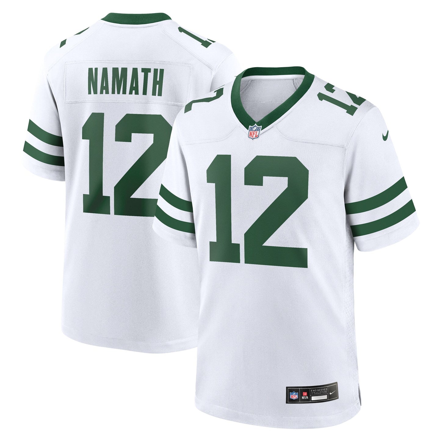 Joe Namath New York Jets  Legacy Retired   Game Jersey - White