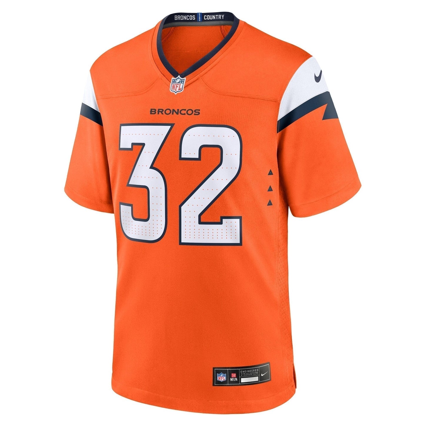 Delarrin Turner-Yell Denver Broncos  Team Game Jersey -  Orange
