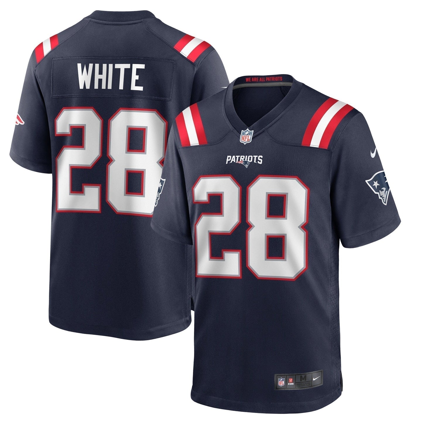 James White New England Patriots  Game   Jersey - Navy