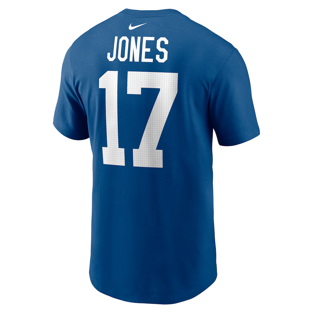 Men's Indianapolis Colts Daniel Jones  Royal Name & Number T-Shirt