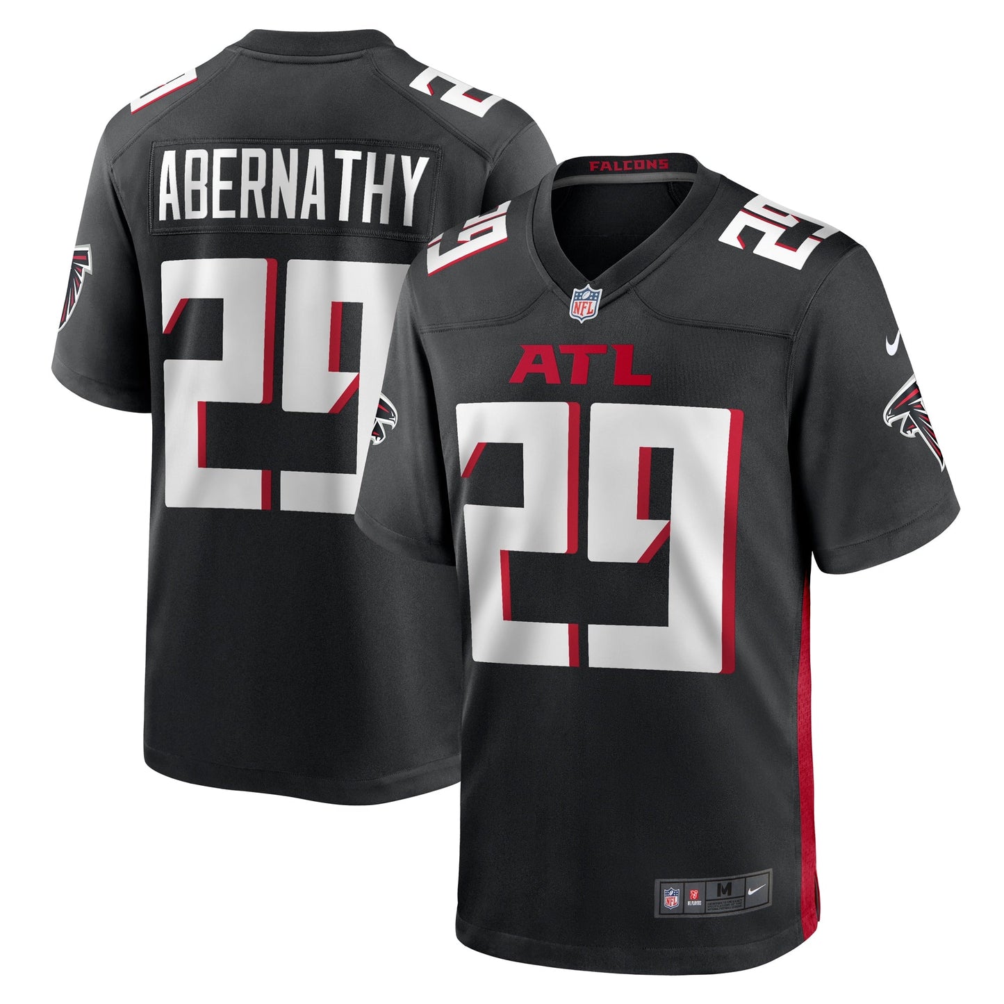 Micah Abernathy Atlanta Falcons  Team Game Jersey -  Black