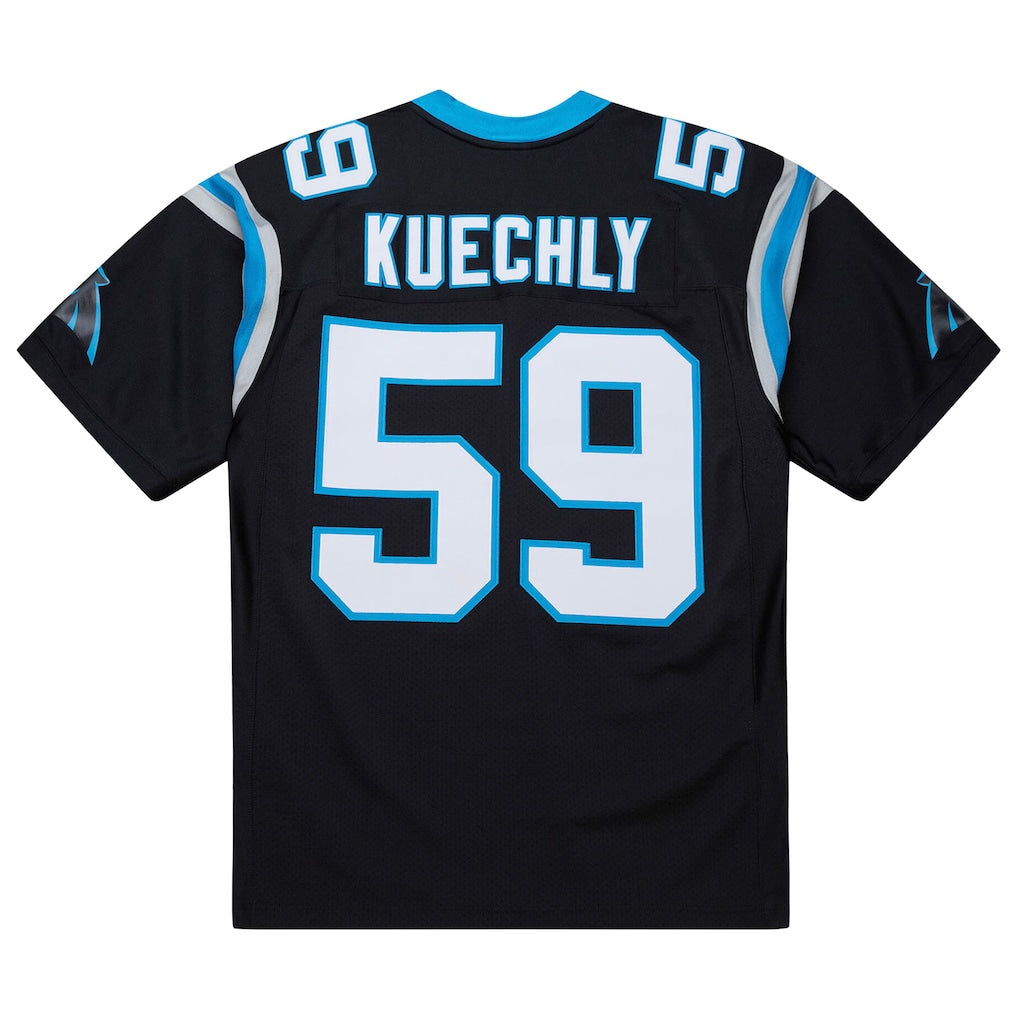 C.Panthers #59 Luke Kuechly  Black 2013 Authentic Throwback Retired Player Jersey