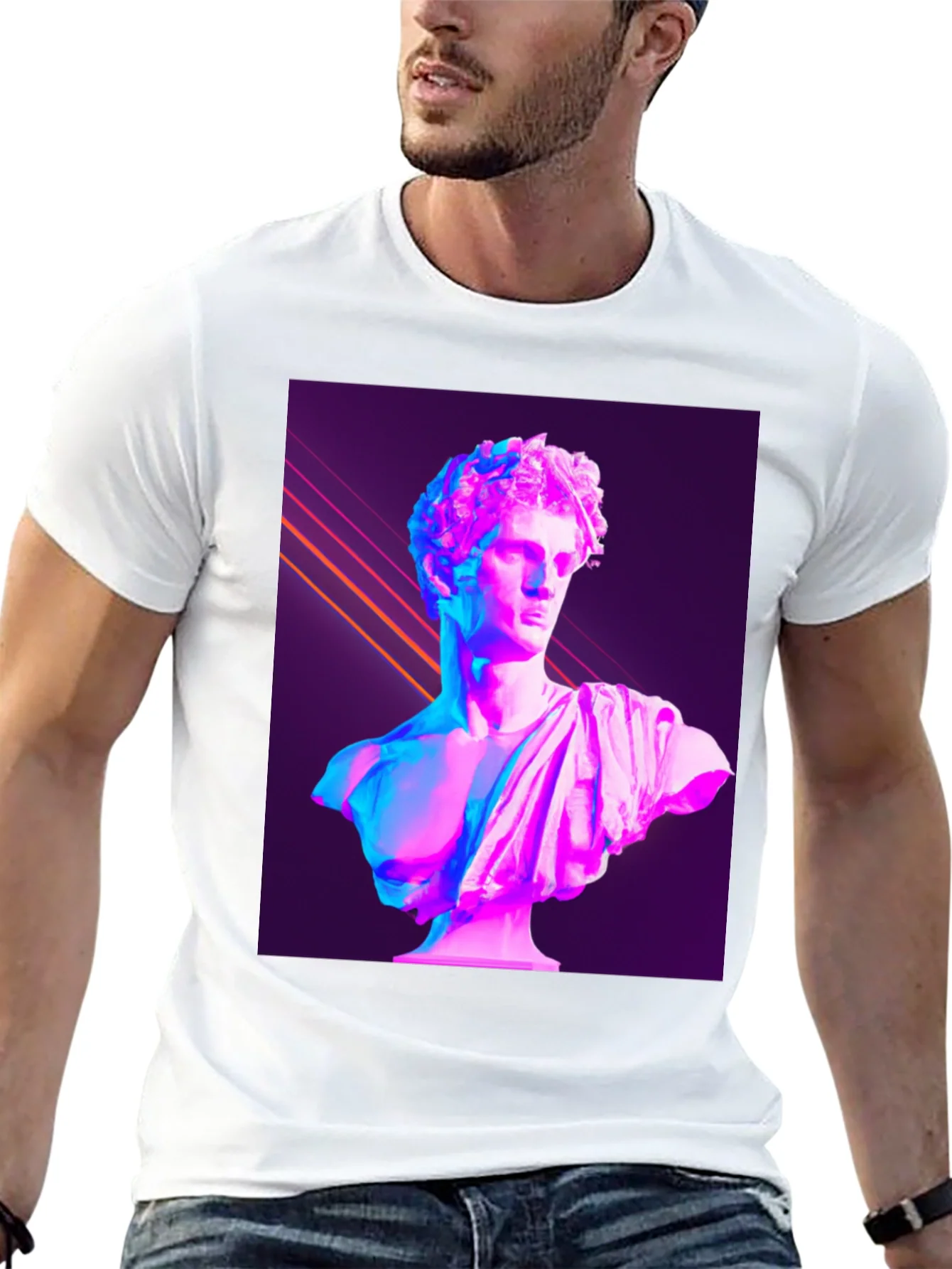 Vaporwave Bust T-Shirt - Aesthetic Statue Tee
