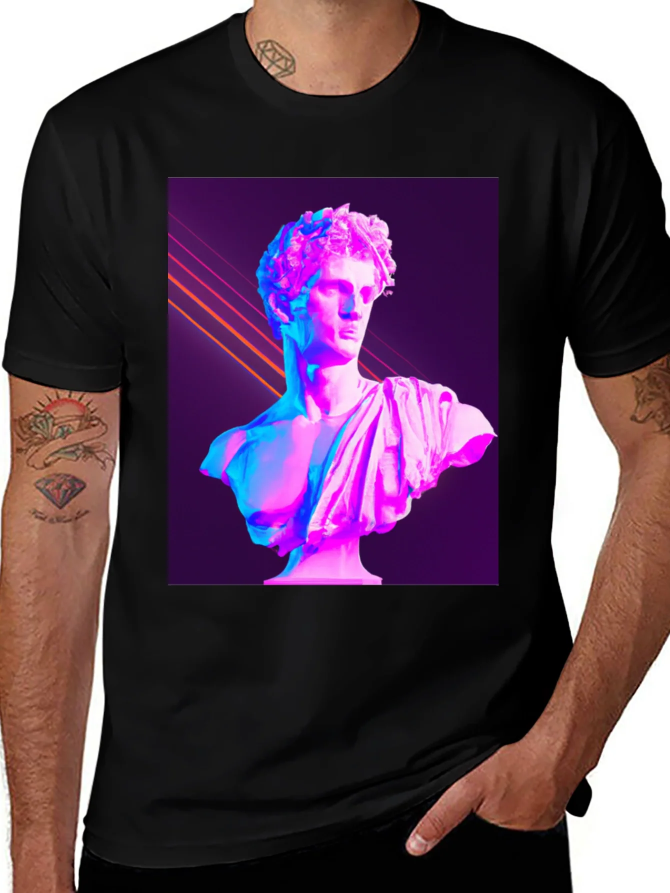 Vaporwave Bust T-Shirt - Aesthetic Statue Tee