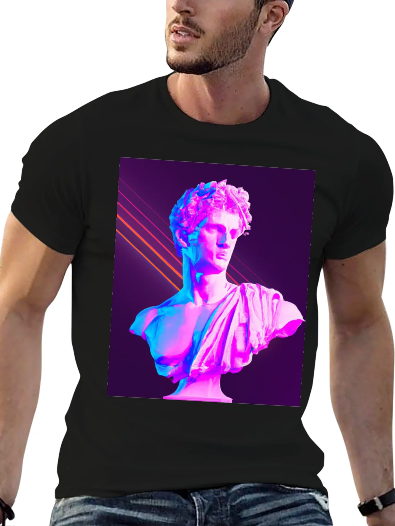 Vaporwave Bust T-Shirt - Aesthetic Statue Tee