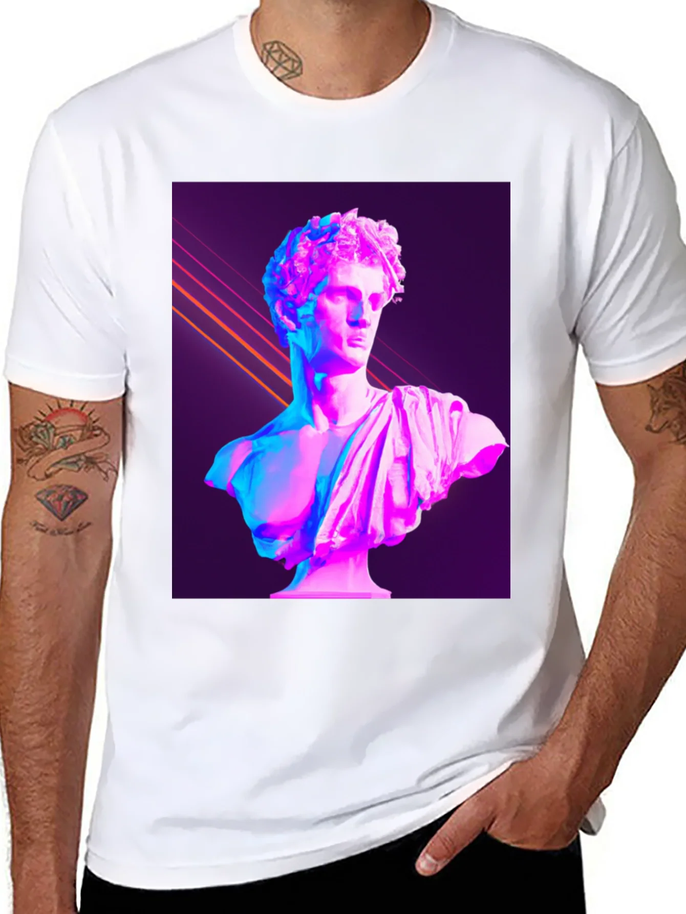 Vaporwave Bust T-Shirt - Aesthetic Statue Tee