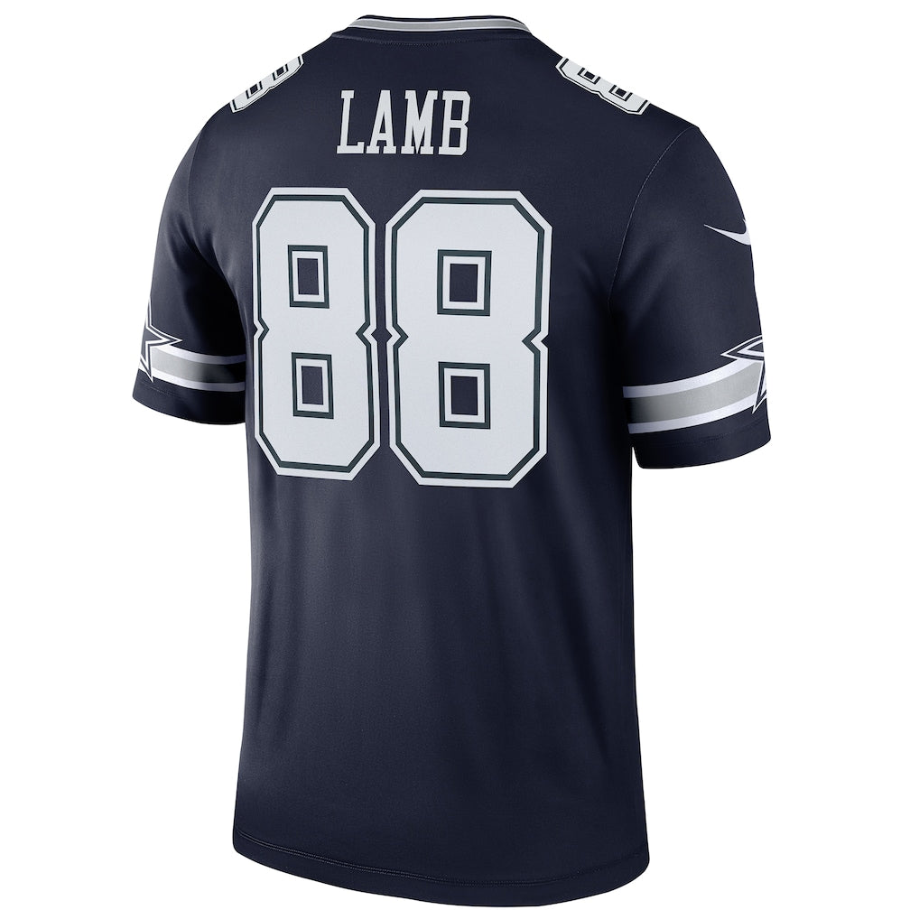 D.Cowboys #88 CeeDee Lamb Navy Legend Player Performance Top Jersey