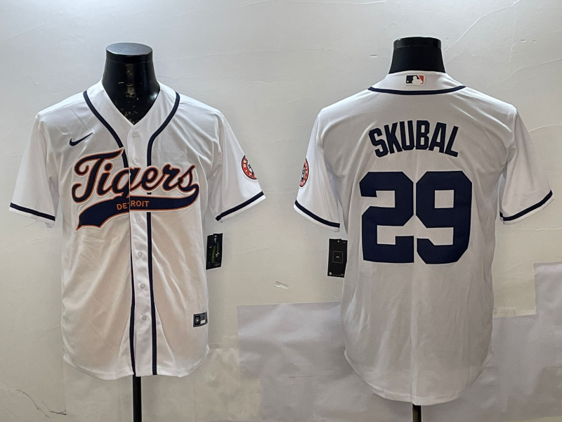 Men's Detroit Tigers Tarik Skubal White Player Jersey