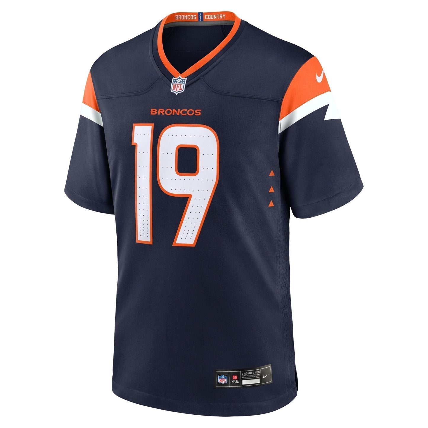 Marvin Mims Jr Denver Broncos  Alternate Game Jersey -  Navy