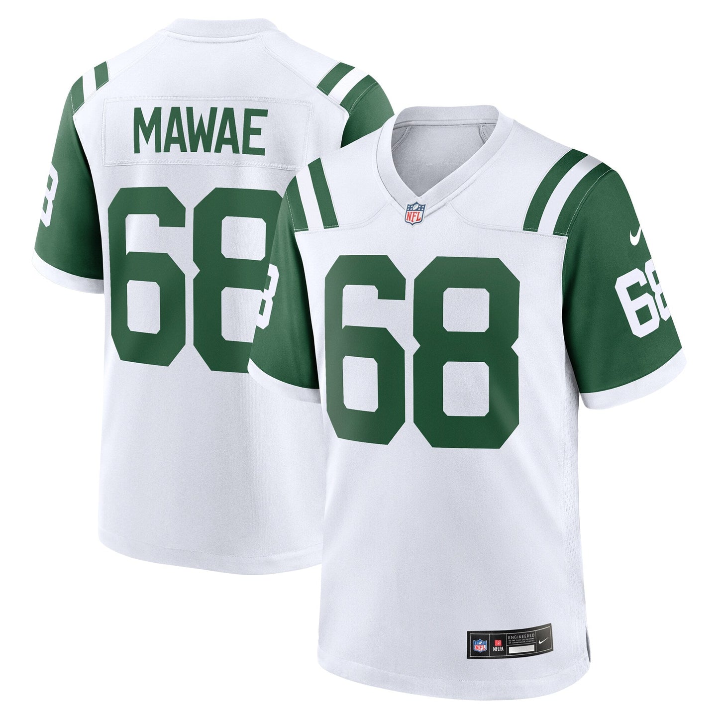 Kevin Mawae New York Jets  Classic Alternate Retired   Game Jersey - White