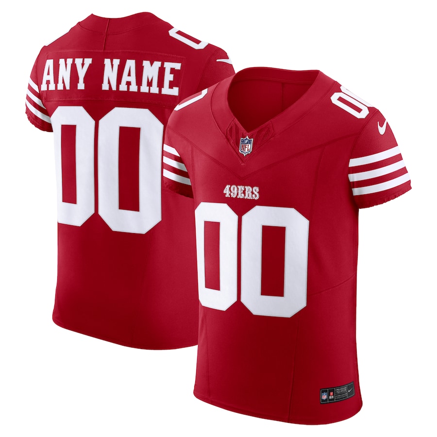 Men's  Scarlet San Francisco 49ers Vapor F.U.S.E. Elite Custom Jersey