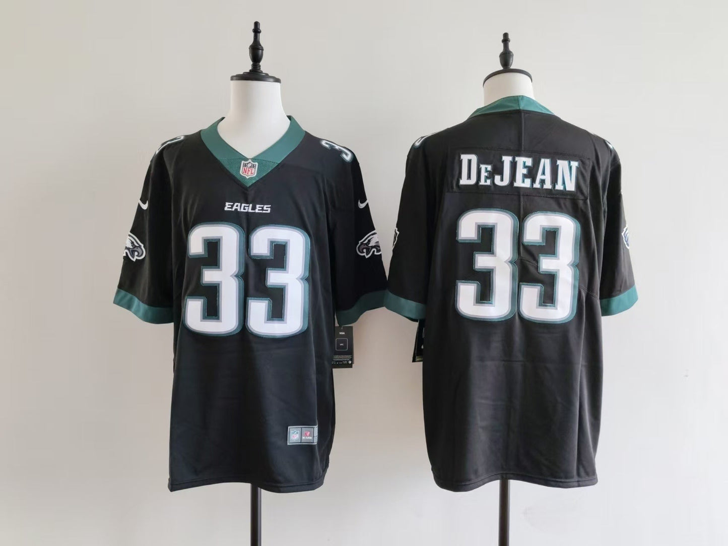 Men's Philadelphia Eagles Cooper DeJean  Jersey-Black