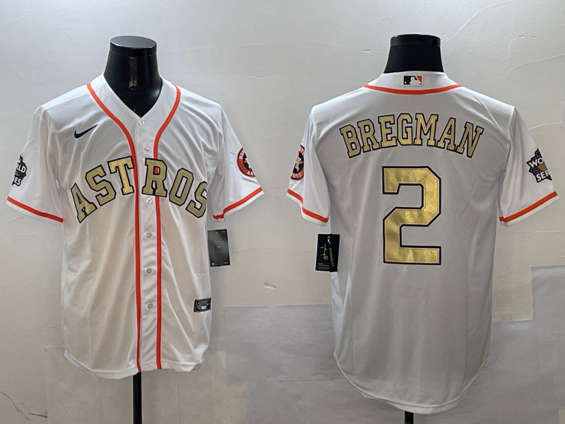Men's Houston Astros Alex Bregman White Player Jersey