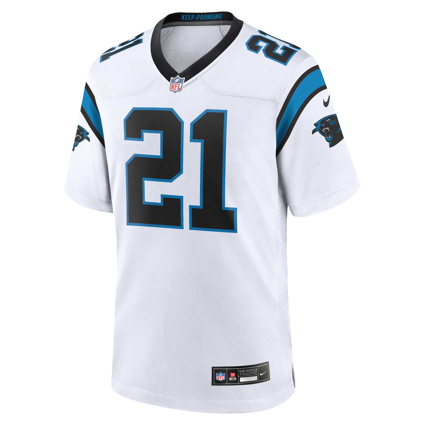 Jeremy Chinn Carolina Panthers  Game Jersey - White