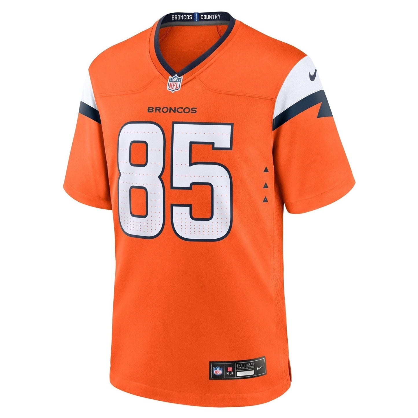 Lucas Krull Denver Broncos  Team Game Jersey -  Orange