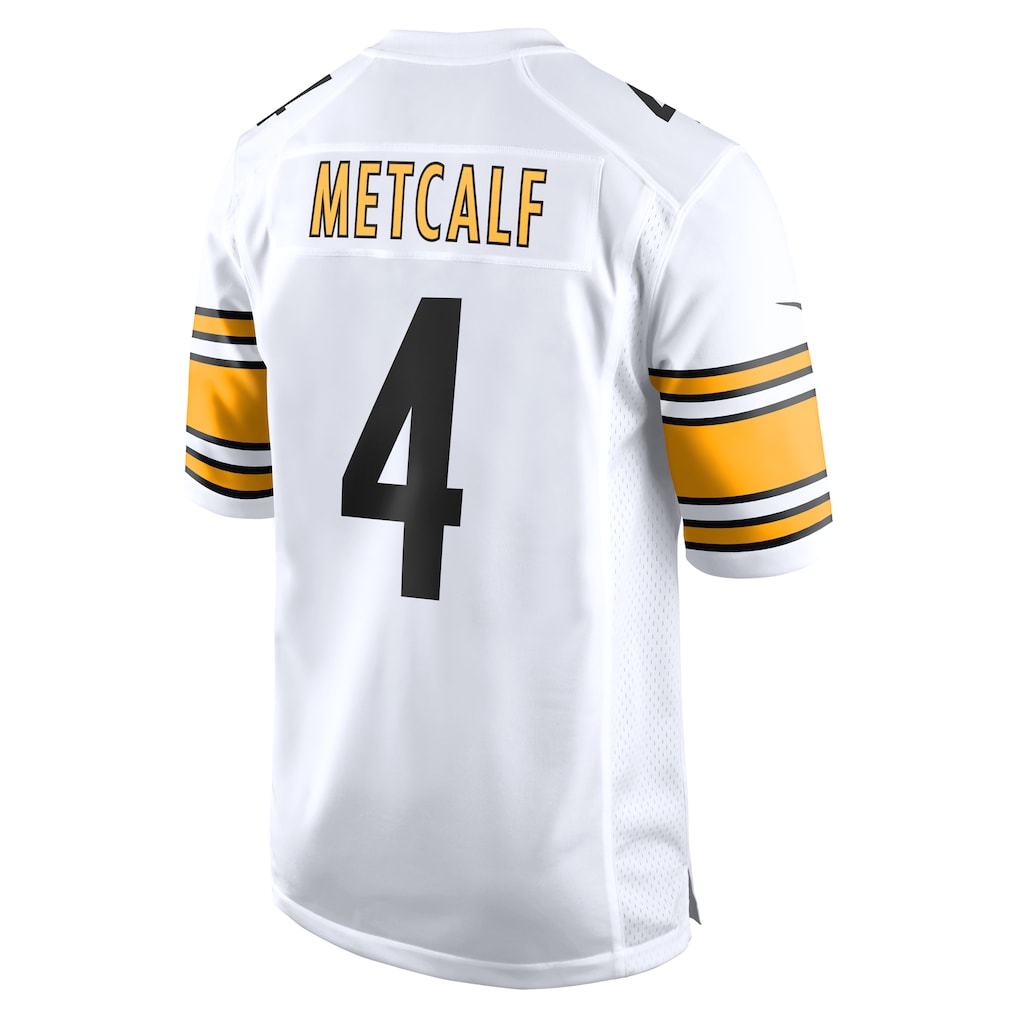 P.Steelers #4 DK Metcalf White Game Player Jersey