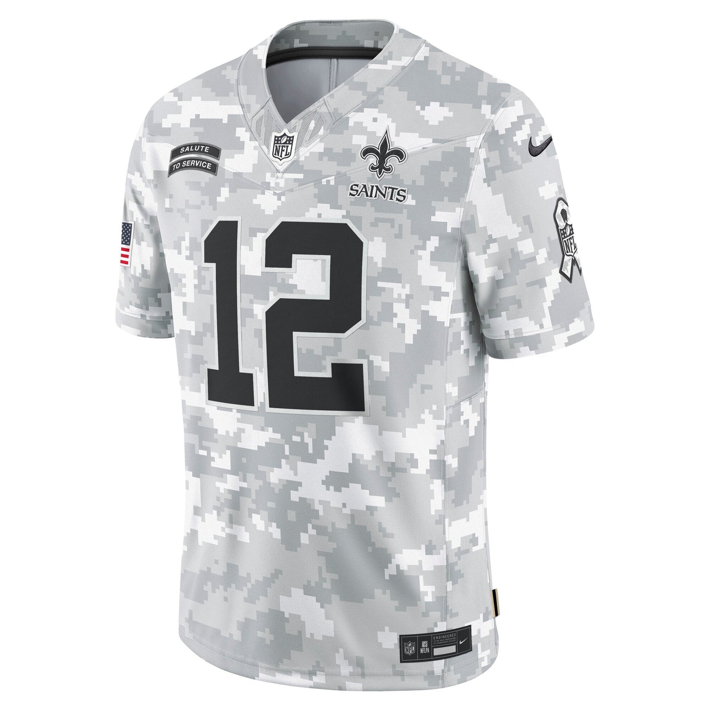 Chris Olave New Orleans Saints  2024 Salute to Service Limited Jersey - Arctic Camo