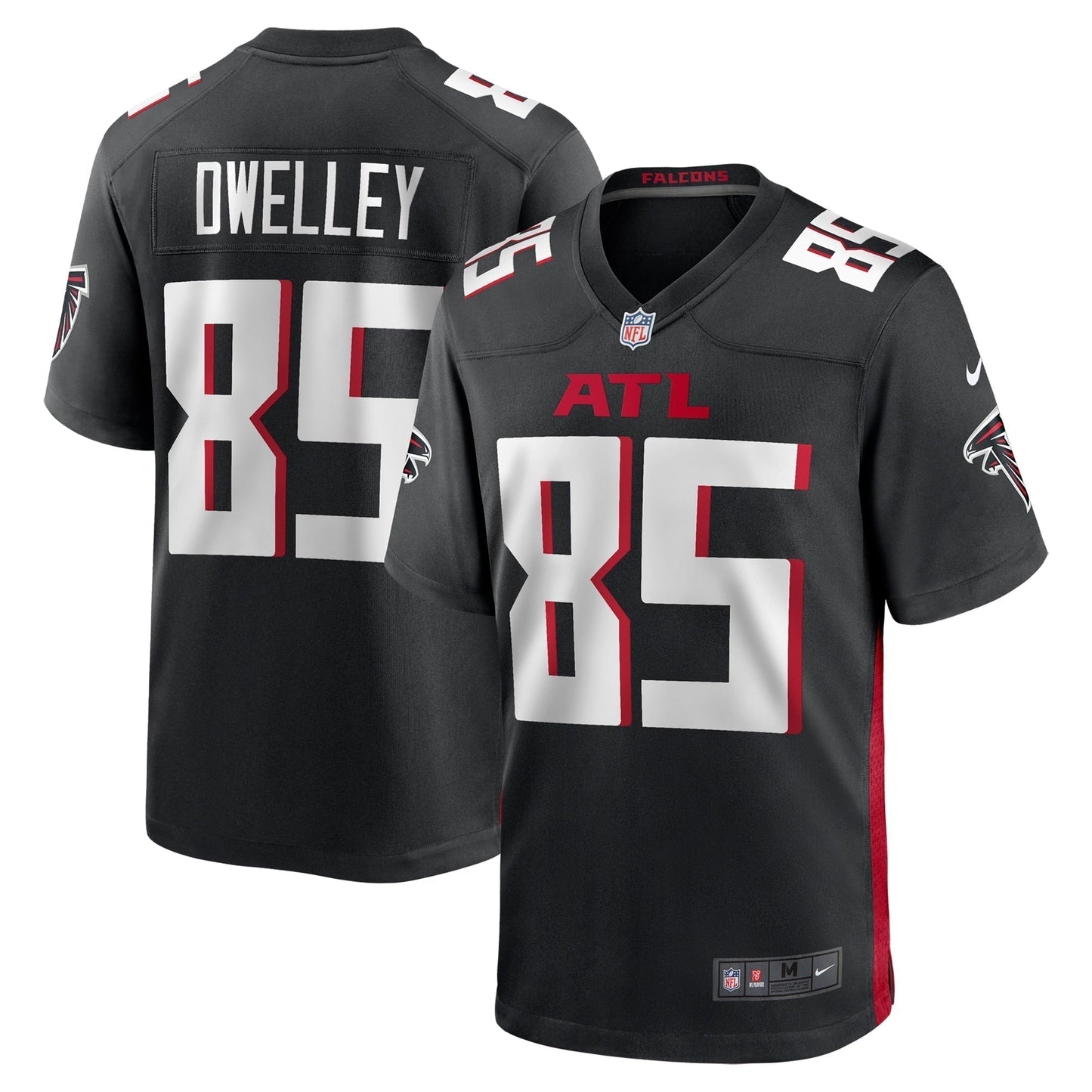 Ross Dwelley Atlanta Falcons  Team Game Jersey -  Black
