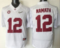 Men's Alabama Crimson Tide Joe Namath White Player Game Jersey