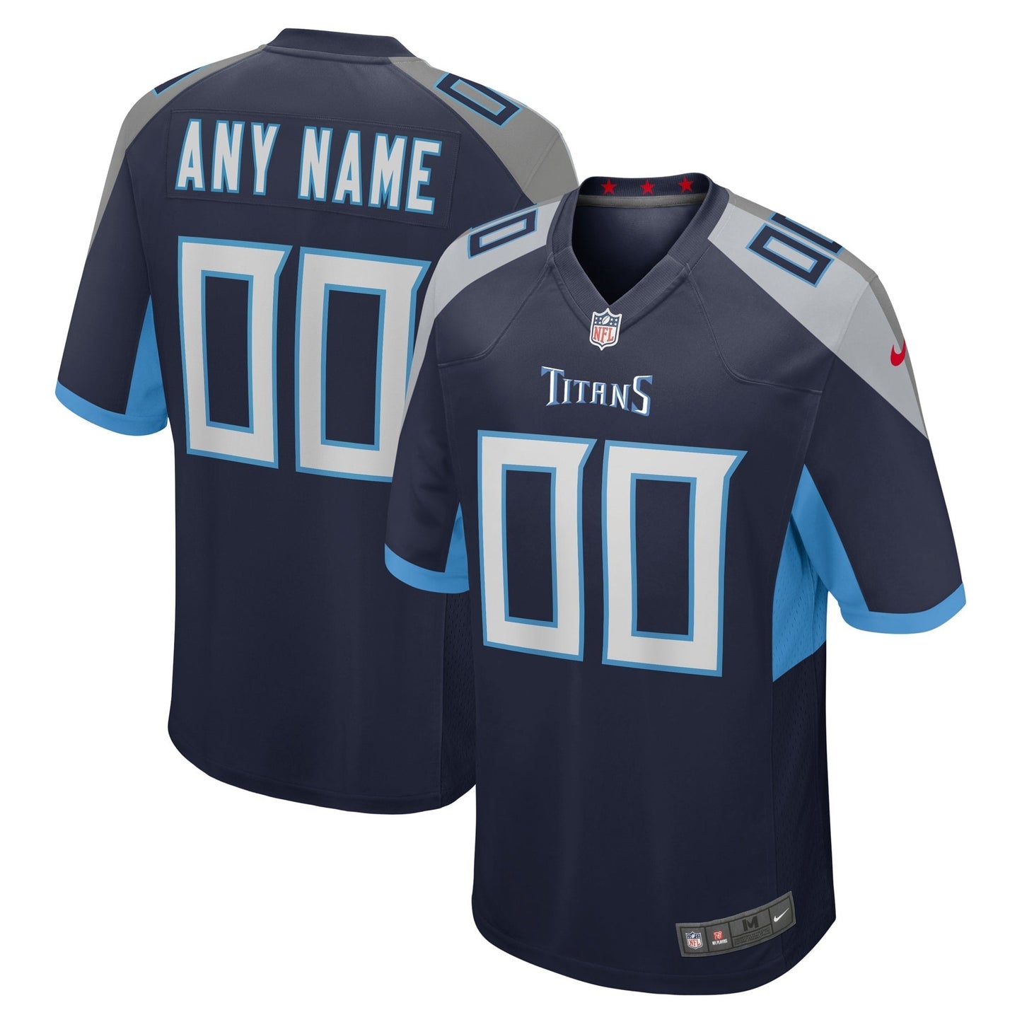 Tennessee Titans Navy Custom Jersey