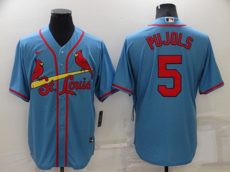Men's St. Louis Cardinals Albert Pujols Blue Replica Baseball Jersey