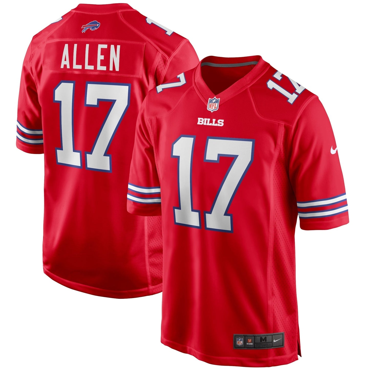 Josh Allen Buffalo Bills  Alternate Game   Jersey - Red