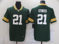 Men's Green Bay Packers Eric Stokes #21 Green Game Jersey1