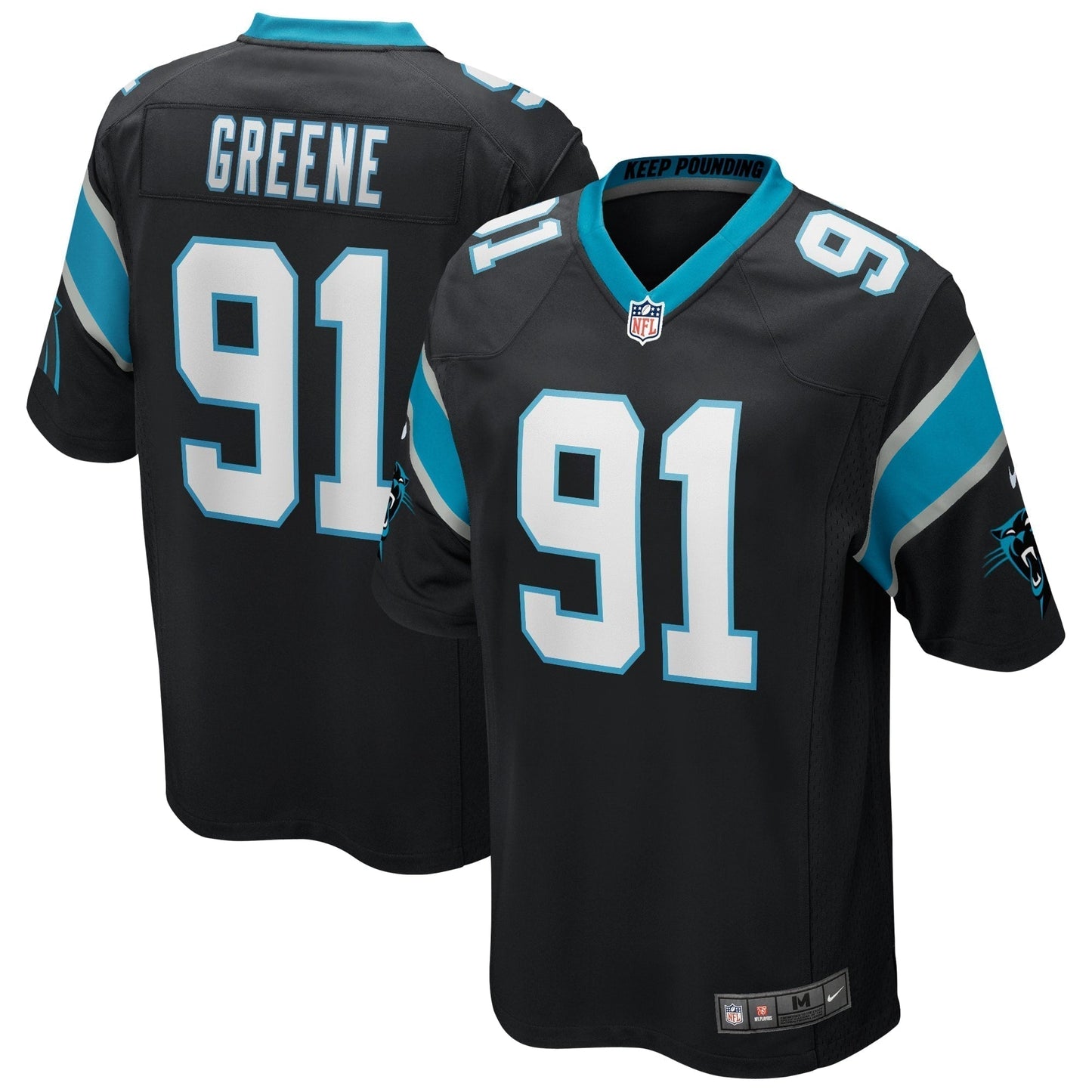 Kevin Greene Carolina Panthers  Game Retired   Jersey - Black