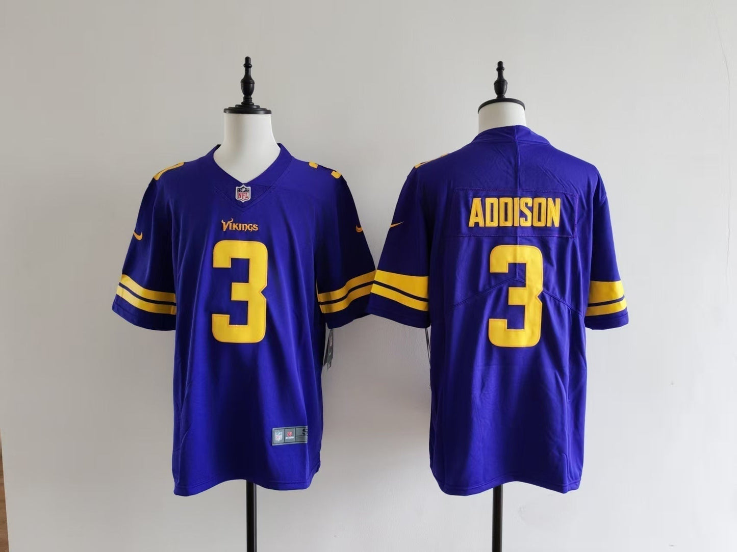 Men's Minnesota Vikings Jordan Addison  Jersey -  Purple