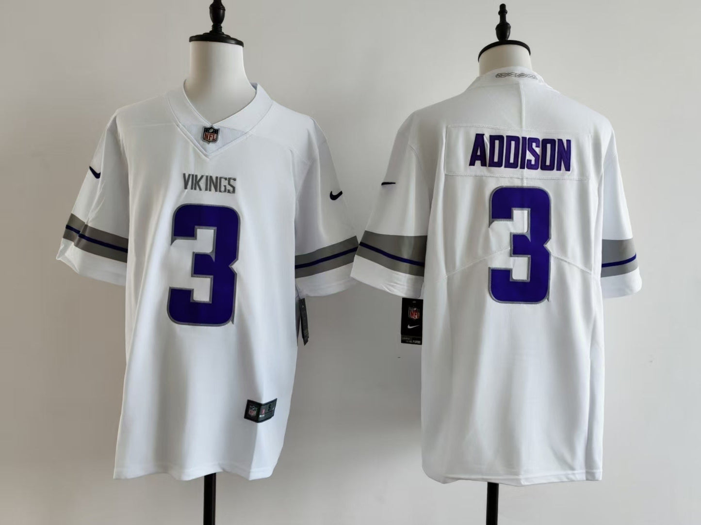 Men's Minnesota Vikings Jordan Addison  Jersey -  White