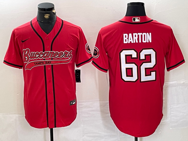 Men's Tampa Bay Buccaneers Graham Barton Red Game Jersey