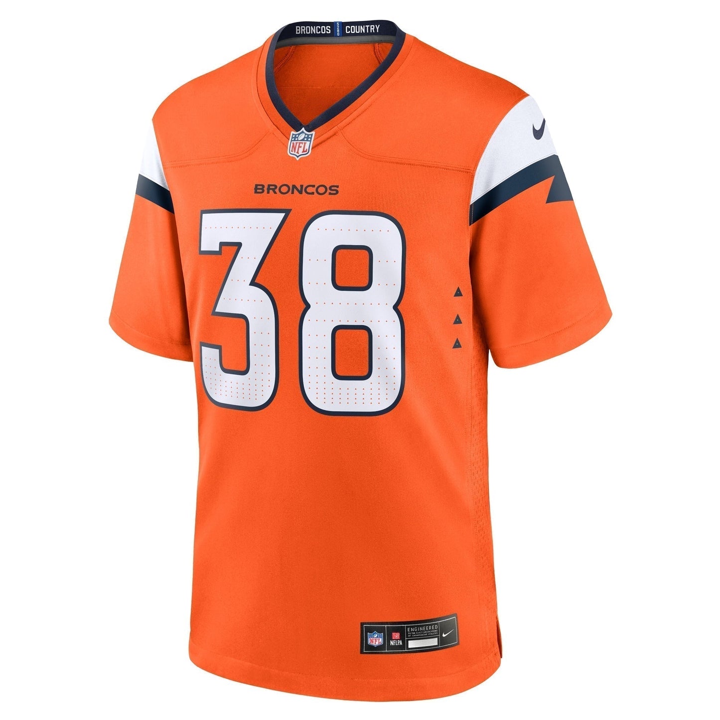 Jaleel McLaughlin Denver Broncos  Team Game Jersey -  Orange