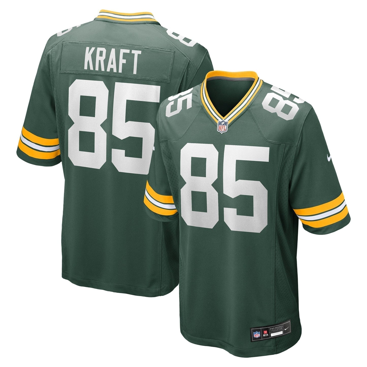 Tucker Kraft Green Bay Packers   Game Jersey -  Green