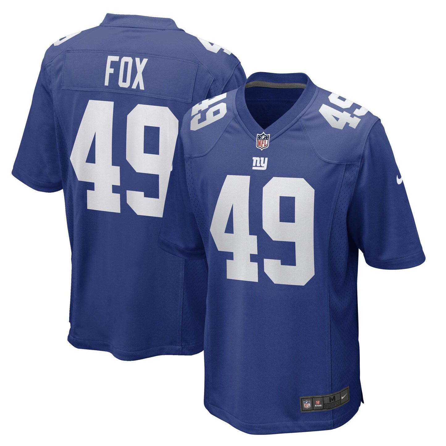 Tomon Fox New York Giants  Game   Jersey - Royal