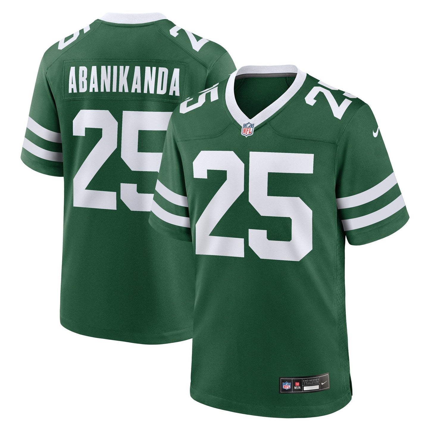 Israel Abanikanda New York Jets  Team Game Jersey - Legacy Green