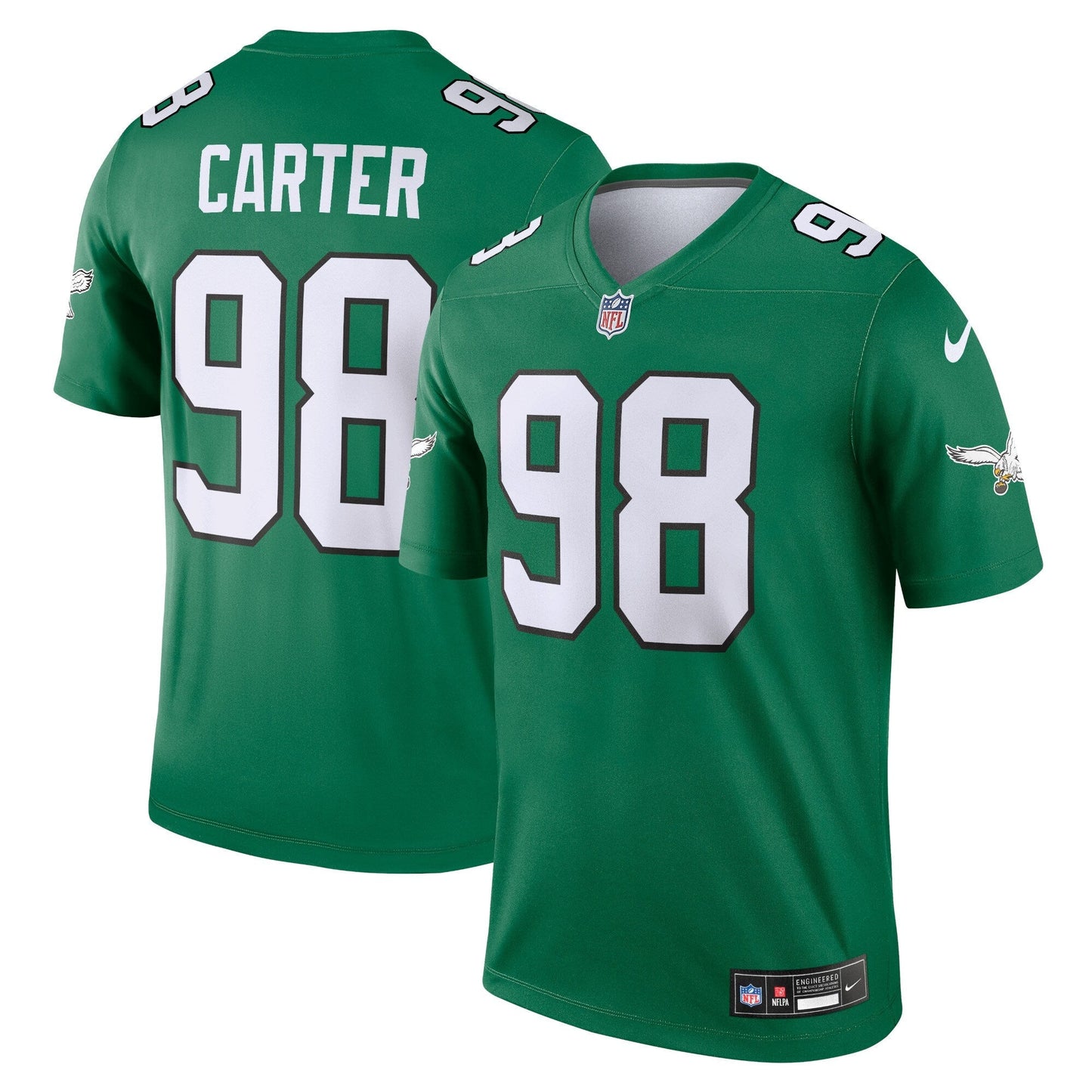 Jalen Carter Philadelphia Eagles  Alternate Legend Jersey - Kelly Green
