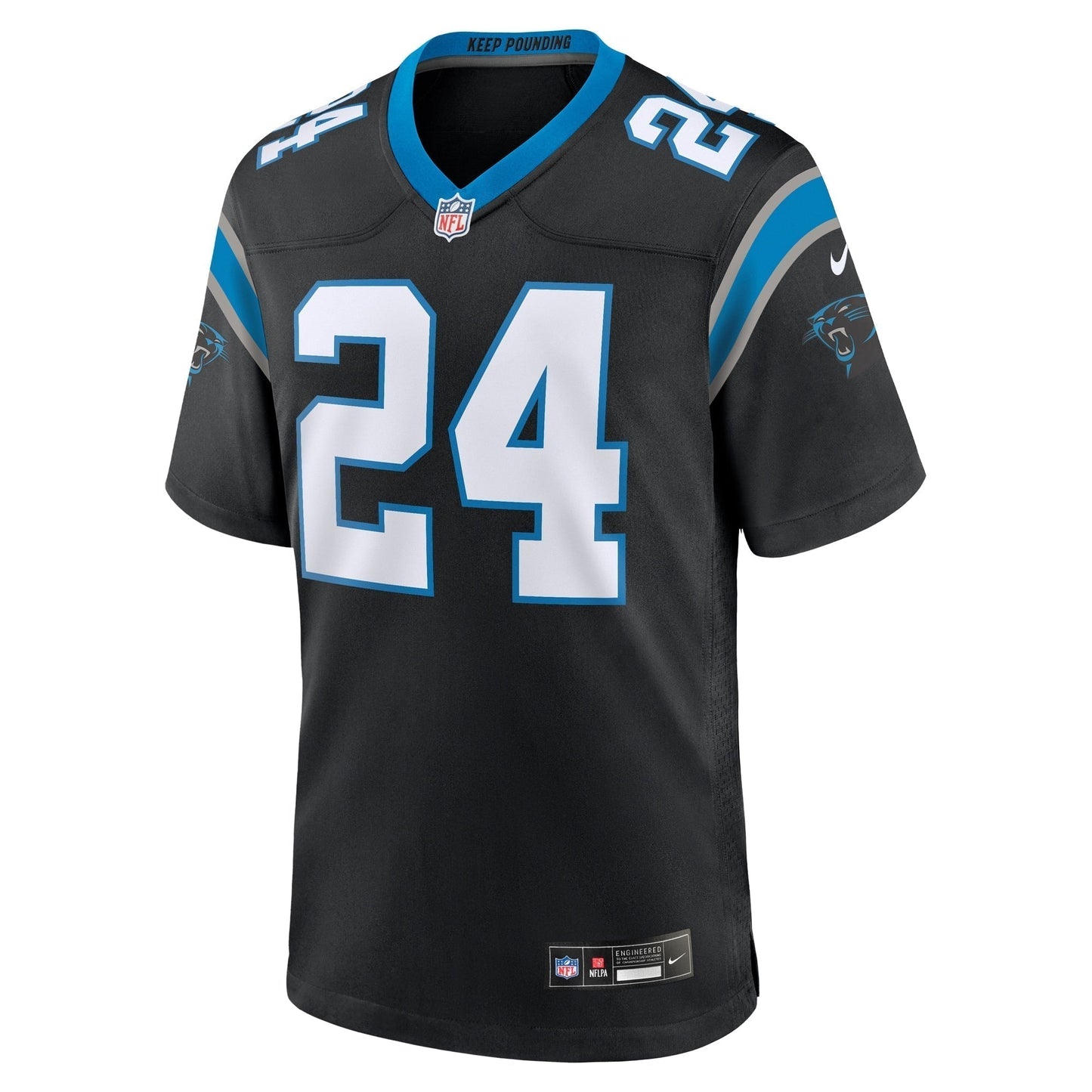 Jonathon Brooks Carolina Panthers  2024 NFL Draft Game Jersey - Black