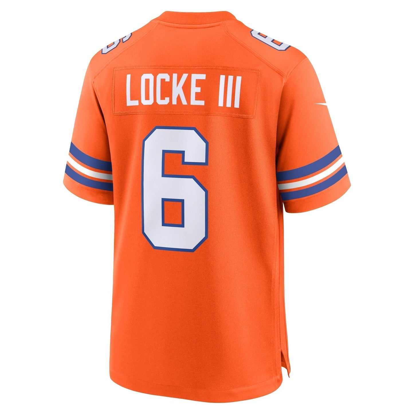 P.J. Locke III Denver Broncos  Mile High Collection 1977 Throwback   Game Jersey - Orange