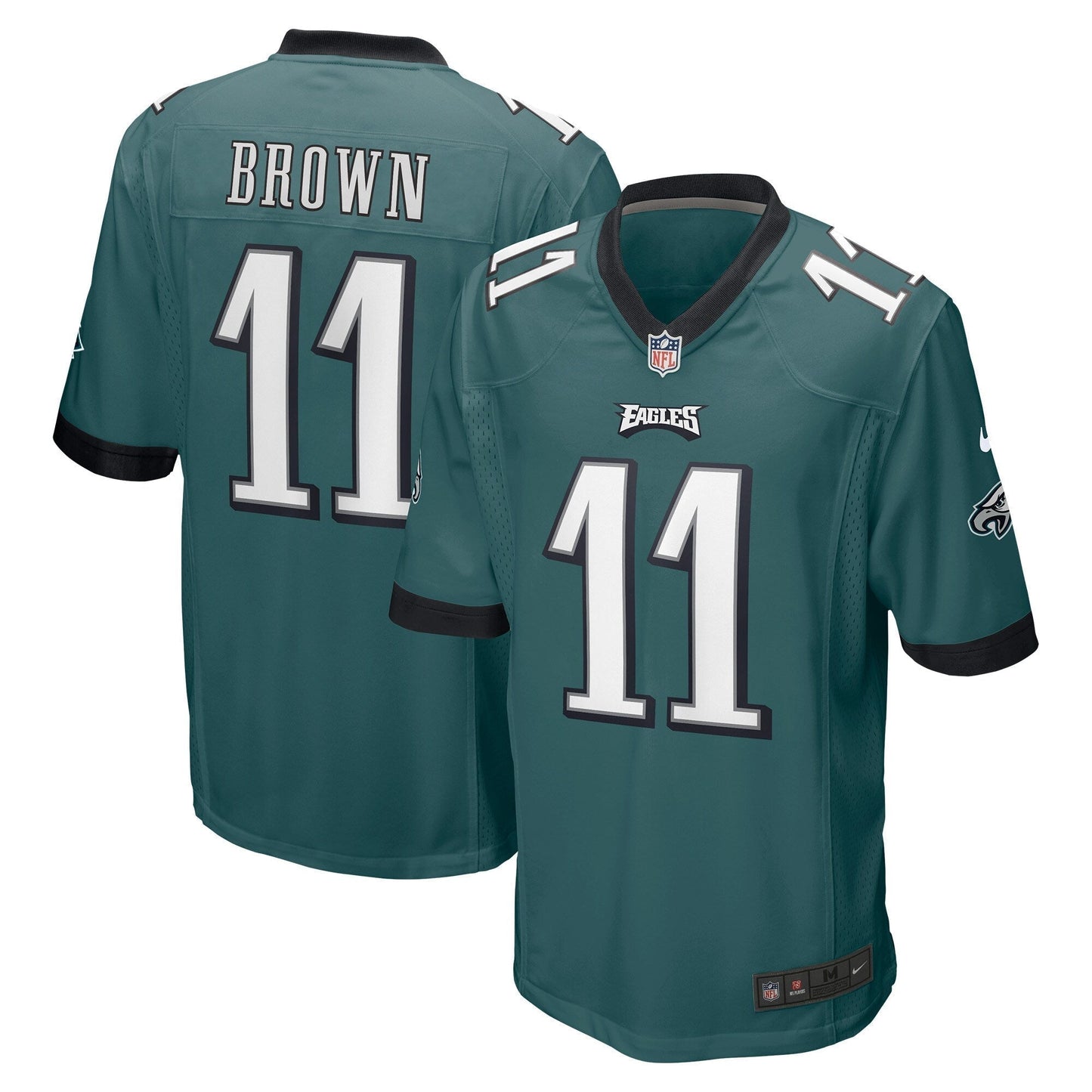 A.J. Brown Philadelphia Eagles    Game Jersey - Midnight Green