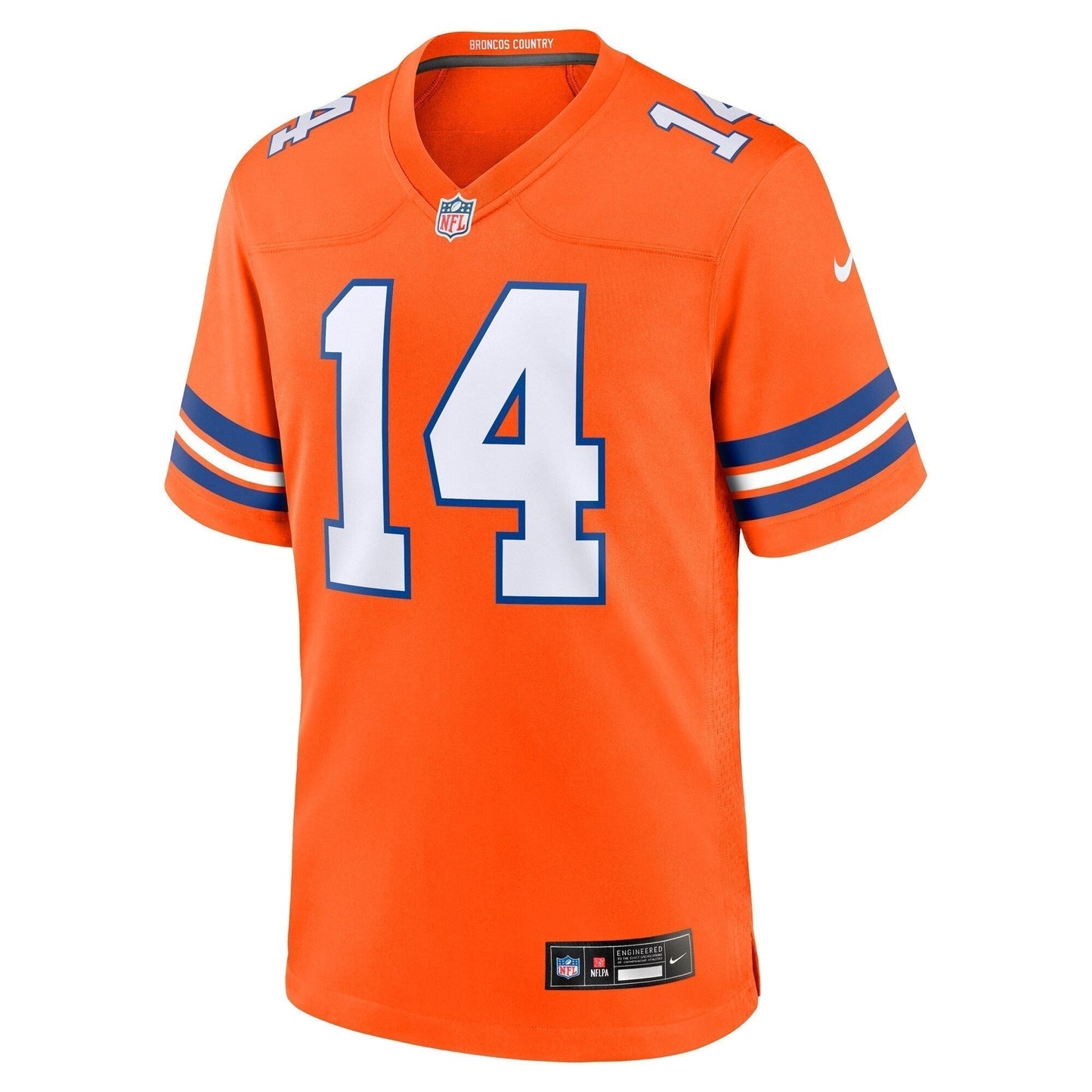 Courtland Sutton Denver Broncos  Mile High Collection 1977 Throwback   Game Jersey - Orange