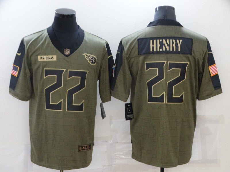 Men's Tennessee Titans Derrick Henry Brown Game Jersey