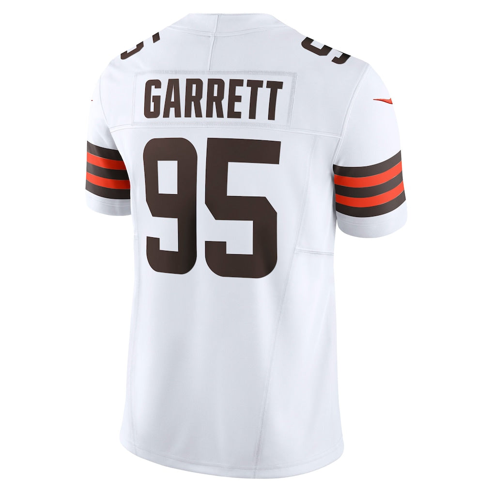 C.Whites #95 Myles Garrett White Team Vapor F.U.S.E. Limited Jersey