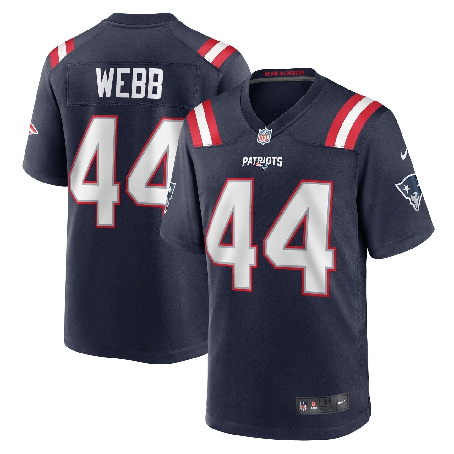 Raleigh Webb New England Patriots  Home Game   Jersey - Navy