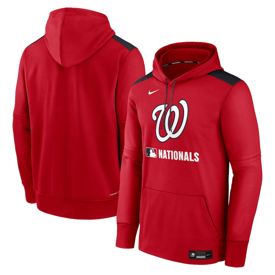 Washington Nationals Performance Pullover Red Hoodie